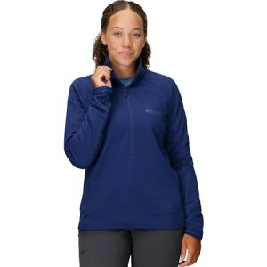 (���) �}�[���b�g ���f�B�[�X ���R���g �t���[�X 1/2-�W�b�v �W���P�b�g - �E�B�����Y Marmot women Leconte Fleece 1/2-Zip Jacket - Women's Twilight Blue