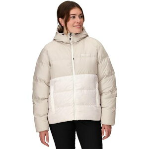 (���) �}�[���b�g ���f�B�[�X �K�C�Y �_�E�� �t�[�f�b�g �W���P�b�g - �E�B�����Y Marmot women Guides Down Hooded Jacket - Women's Birch Bark/Pearl