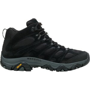 (���) ������ �����Y ���A�u 3 �~�b�h �n�C�L���O �u�[�c - ���C�h - �����Y Merrell men Moab 3 Mid Hiking Boot - Wide - Men's Black Night
