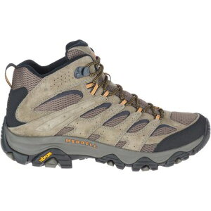 (���) ������ �����Y ���A�u 3 �~�b�h �n�C�L���O �u�[�c - ���C�h - �����Y Merrell men Moab 3 Mid Hiking Boot - Wide - Men's Walnut