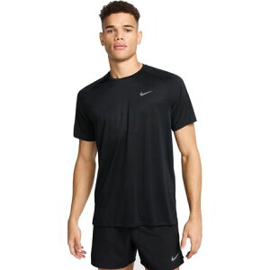 (���) �i�C�L �����Y �h���C-�t�B�b�g ADV �X�g���C�h �V���[�g�X���[�u �g�b�v - �����Y Nike men Dri-FIT ADV Stride Short-Sleeve Top - Men's Black/Reflective Silv