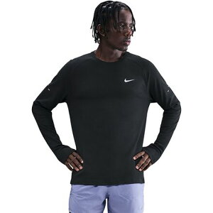 (���) �i�C�L �����Y �h���C-�t�B�b�g �X�g���C�h ���b�t�� �N���[ - �����Y Nike men Dri-Fit Stride Waffle Crew - Men's Black/Reflective Silv