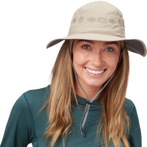 (���) �A�E�g�h�A ���T�[�` ���f�B�[�X �\�[���[ ���[���[ �T�� �n�b�g - �E�B�����Y Outdoor Research women Solar Roller Sun Hat - Women's Khaki-Rice Embroidery