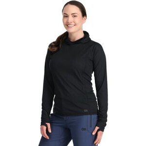 (���) �A�E�g�h�A ���T�[�` ���f�B�[�X �G�R�[ �u�[�f�B - �E�B�����Y Outdoor Research women Echo Hoodie - Women's Black