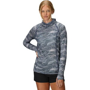 (���) �A�E�g�h�A ���T�[�` ���f�B�[�X �G�R�[ �v�����e�b�h �u�[�f�B - �E�B�����Y Outdoor Research women Echo Printed Hoodie - Women's Summit Nori