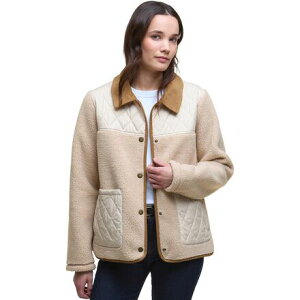 (���) �o�u�A�[ ���f�B�[�X ���[���� �t���[�X �W���P�b�g - �E�B�����Y Barbour women Laurel Fleece Jacket - Women's Natural/Blanc
