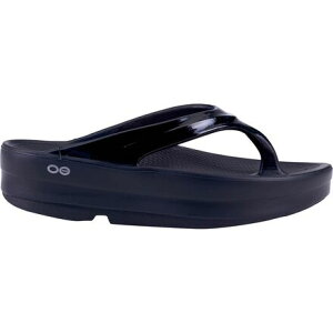 (���) �E�[�t�H�X ���f�B�[�X �I���K �g���O - �E�B�����Y Oofos women OOmega Thong - Women's Black