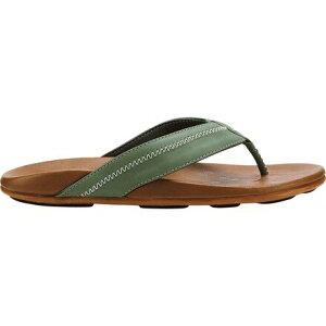 (���) �I���J�C �����Y �q�A�| �t���b�v �t���b�v - �����Y Olukai men Hiapo Flip Flop - Men's Odyssey Grey/Sahara