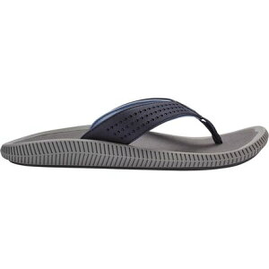 (���) �I���J�C �����Y �E���� �t���b�v �t���b�v - �����Y Olukai men Ulele Flip Flop - Men's Blue Depth/Charcoal