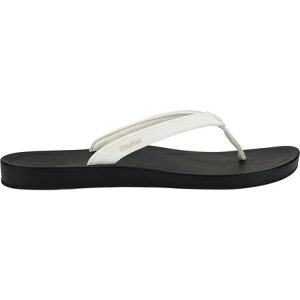 (���) �I���J�C ���f�B�[�X �t���b�v �t���b�v - �E�B�����Y Olukai women Uiki Flip Flop - Women's Bright White/Lava Rock