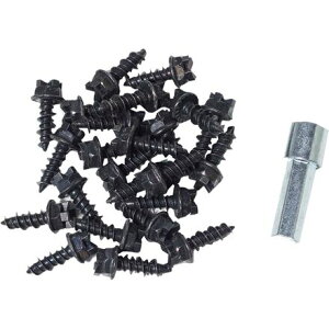 (���) �I�[�r�X �|�W-�O���b�v �X�N�����[ �C�� �X�^�b�Y - 24-�p�b�N Orvis Posigrip Screw In Studs - 24-Pack Black