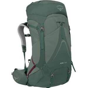 (���) �I�X�v���[�p�b�N ���f�B�[�X �I�[�� AG Lt 65L �p�b�N - �E�B�����Y Osprey Packs women Aura AG LT 65L Pack - Women's Koseret/Darjeeling Spring Green