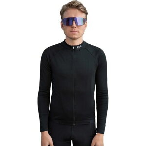 (���) POC �����Y �T�[�}�� ���C�g �����O-�X���[�u �W���[�W - �����Y POC men Thermal Lite Long-Sleeve Jersey - Men's Uranium Black