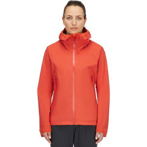 (���) ���u ���f�B�[�X �_�E���|�A�[ ���C�g �W���P�b�g - �E�B�����Y Rab women Downpour Light Jacket - Women's Red Grapefruit