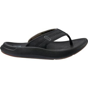 (���) ���[�t �����Y �X�E�F���\�[�� �N���[�U�[ �t���b�v �t���b�v - �����Y Reef men Swellsole Cruiser Flip Flop - Men's Black/Grey