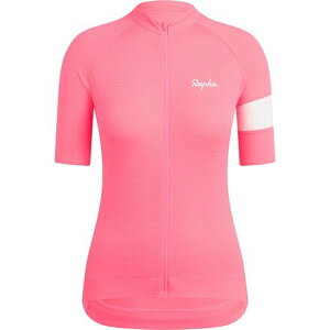 (���) ���t�@ ���f�B�[�X �R�A ���C�g�E�F�C�g �W���[�W - �E�B�����Y Rapha women Core Lightweight Jersey - Women's High-Vis Pink/White