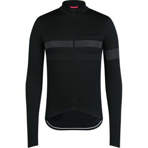 (���) ���t�@ �����Y �u���x �����O-�X���[�u �W���[�W - �����Y Rapha men Brevet Long-Sleeve Jersey - Men's Black/Black