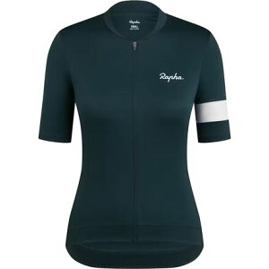 (���) ���t�@ ���f�B�[�X �R�A �W���[�W - �E�B�����Y Rapha women Core Jersey - Women's Forest Green/White