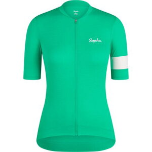 (���) ���t�@ ���f�B�[�X �R�A ���C�g�E�F�C�g �W���[�W - �E�B�����Y Rapha women Core Lightweight Jersey - Women's Fresh Green/White