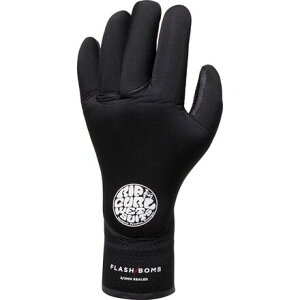 (���) ���b�v �J�[�� 5/3mm 5-�t�B���K�[ �O���[�u Rip Curl Flash-Bomb 5/3mm 5-Finger Glove Black