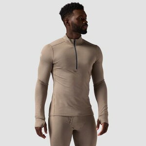 (���) �o�b�N�J���g���[ �����Y �p�C���Y �x�[�X���C���[? 1/4-�W�b�v �g�b�v - �����Y Backcountry men Pines Microgrid Ultra-Lt Baselayer 1/4-Zip Top - Men's Fallen Rock