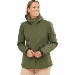 (���) �T������ ���f�B�[�X �X�m�[ ���x�� �W���P�b�g - �E�B�����Y Salomon women Snow Rebel Jacket - Women's Olive Night/Sirocco
