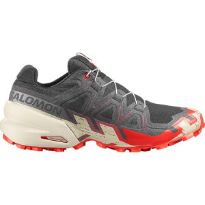 (���) �T������ �����Y �X�s�[�h�N���X 6 �g���C�� �����j���O �V���[�Y - �����Y Salomon men Speedcross 6 Trail Running Shoe - Men's Black/Fiery Red/Almond Milk