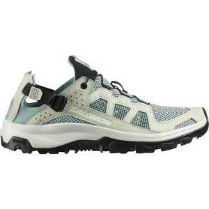 (���) �T������ ���f�B�[�X �e�J���s�r�A�� 5 �E�H�[�^�[ �V���[�Y - �E�B�����Y Salomon women Techamphibian 5 Water Shoe - Women's Green Milieu/Sea Foam/Clearly Aqua