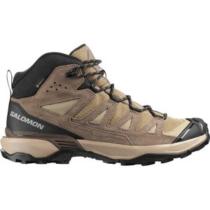 (���) �T������ �����Y X �E���g�� 360 ���U�[ �~�b�h Gtx �n�C�L���O �u�[�c - �����Y Salomon men X Ultra 360 Leather Mid GTX Hiking Boot - Men's Desert Tan/Walnut/Earth Brown