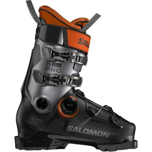 (���) �T������ S/30 �X�[�v�� �{�A 110 �u�[�c - Salomon S/Pro Supra BOA 110 Boot - 2026 Black/Beluga Met./Orange Tiger
