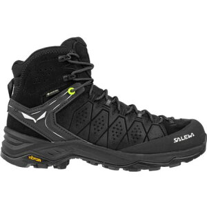 (���) �T���� �����Y �A���v �g���[�i�[ 2 �~�b�h Gtx �n�C�L���O �u�[�c - �����Y Salewa men Alp Trainer 2 Mid GTX Hiking Boot - Men's Black/Black