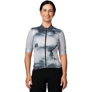 (���) �V�}�m ���f�B�[�X �V���[�g �X���[�u �W���[�W - �E�B�����Y Shimano women Eleganza Short Sleeve Jersey - Women's Stone Gray