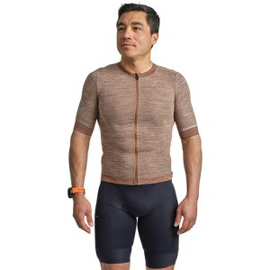 (���) �V�}�m �����Y �C�o���u �e�� �V�[�����X �V���[�g �X���[�u �W���[�W - �����Y Shimano men Evolve Terra Seamless Short Sleeve Jersey - Men's Brown