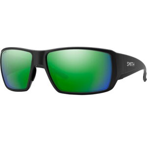 (���) �X�~�X �K�C�Y �`���C�X Xl �N���}�|�b�v �|�[�����C�Y�h �T���O���X Smith Guide's Choice XL ChromaPop Polarized Sunglasses Matte Black/ChromaPop Glass Polarized Green Mirror