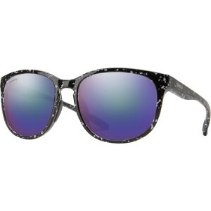 (���) �X�~�X ���C�N �V���X�^ �N���}�|�b�v �|�[�����C�Y�h �T���O���X Smith Lake Shasta ChromaPop Polarized Sunglasses Black Marble/ChromaPop Polarized Violet Mirror
