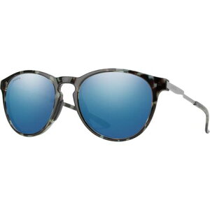 (���) �X�~�X �����_�[ �N���}�|�b�v �|�[�����C�Y�h �T���O���X Smith Wander ChromaPop Polarized Sunglasses Sky Tortoise/Silver/ChromaPop Polar Blue Mirror