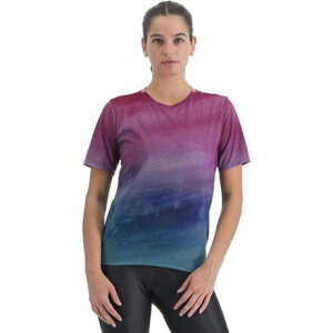(���) �X�|�[�c�t�� ���f�B�[�X �t���E �W�A�� T-�V���c - �E�B�����Y Sportful women Flow Giara T-Shirt - Women's Berry Blue Pink