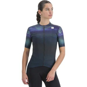 (���) �X�|�[�c�t�� ���f�B�[�X �t���E �X�[�p�[�W�A�� �W���[�W - �E�B�����Y Sportful women Flow Supergiara Jersey - Women's Galaxy Blue Black