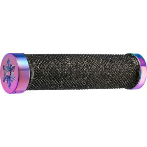 (���) �X�p�J�Y �_�C�������h �N�b�V�� �O���b�v�X Supacaz Diamond Kush Grips Black/Oil Slick DH Star