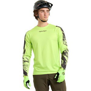(���) �g���C���[�f�U�C���Y �����Y �X�J�C���C�� �`�� �W���[�W - �����Y Troy Lee Designs men Skyline Chill Jersey - Men's Rockslide Glo Yellow