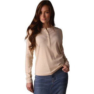 (���) �m�[�}���u�����h ���f�B�[�X �s���A���\ �w�����[ - �E�B�����Y The Normal Brand women Puremeso Henley - Women's Fossil