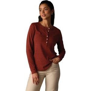 (���) �m�[�}���u�����h ���f�B�[�X �s���A���\ �w�����[ - �E�B�����Y The Normal Brand women Puremeso Henley - Women's Terracotta