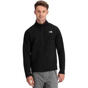 (���) �m�[�X�t�F�C�X �����Y �h�b�g�j�b�g �T�[�}�� 1/4-�W�b�v �g�b�v - �����Y The North Face men Dotknit Thermal 1/4-Zip Top - Men's TNF Black