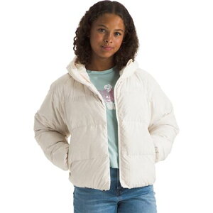 (���) �m�[�X�t�F�C�X �K�[���Y �m�[�X �_�E�� �t�[�f�b�g �W���P�b�g - �K�[���Y The North Face girls North Down Hooded Jacket - Girls' White Dune