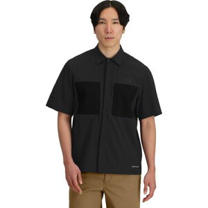 (���) �m�[�X�t�F�C�X �����Y �V���[�g�X���[�u �V���c - �����Y The North Face men Short-Sleeve LIGHTRANGE Shirt - Men's TNF Black
