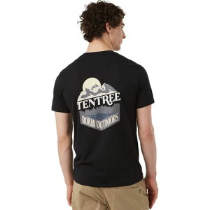(���) �e���c���[ �����Y ���[�� �A�E�g�h�A T-�V���c - �����Y Tentree men Roam Outdoors T-Shirt - Men's Meteorite Black