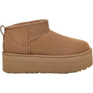 (���) �A�O ���f�B�[�X �N���V�b�N �E���g�� �~�j �v���b�g�t�H�[�� �u�[�c - �E�B�����Y UGG women Classic Ultra Mini Platform Boot - Women's Chestnut