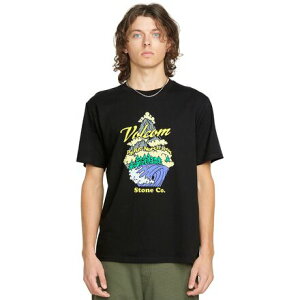 (���) �{���R�� �����Y PNW �V���[�g�X���[�u T-�V���c - �����Y Volcom men PNW Short-Sleeve T-Shirt - Men's Black