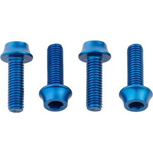 (���) �E���t�g�D�[�X�R���|�[�l���c �E�H�[�^�[ �{�g�� �P�[�W �{���c Wolf Tooth Components Water Bottle Cage Bolts Blue