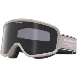 (���) �z���C�g�X�y�[�X �f���A�� �g�[�� �S�[�O���Y WHITESPACE Dual Tone Goggles Rock Ridge - Granite Gray/Smoke Lens